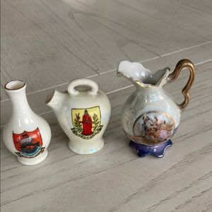 Elegant Trio of Miniature Vases